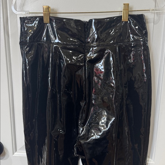 HOUSE OF CB LONDON HARMONY HIGH WAISTED PATRNT VINYL PANTS LARGE - Picture 9 of 16